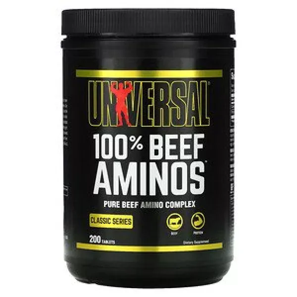 Aminoacidos Universal 100% AMINO BEFF x 200 tabs