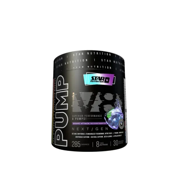 Pre Entreno Star PUMP V8 x 285 grs 30 serv
